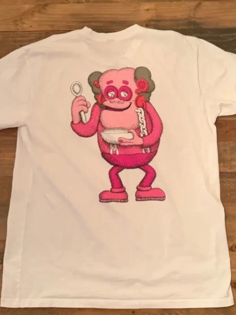 KAWS X General Mills Franken Berry T-Shirt Size XL